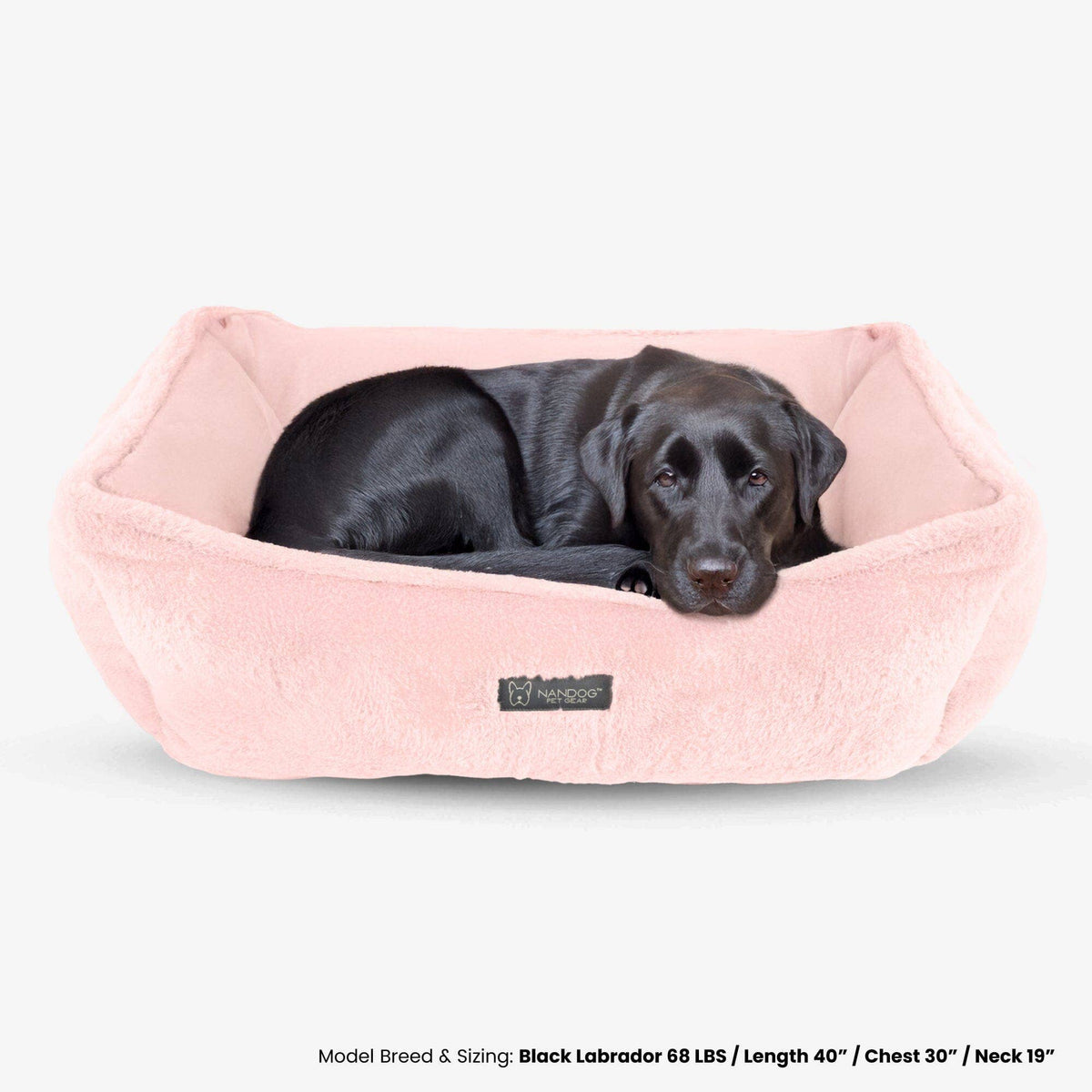 Nandog Pet Gear - The Super Cloud Bed in Blush Pink
