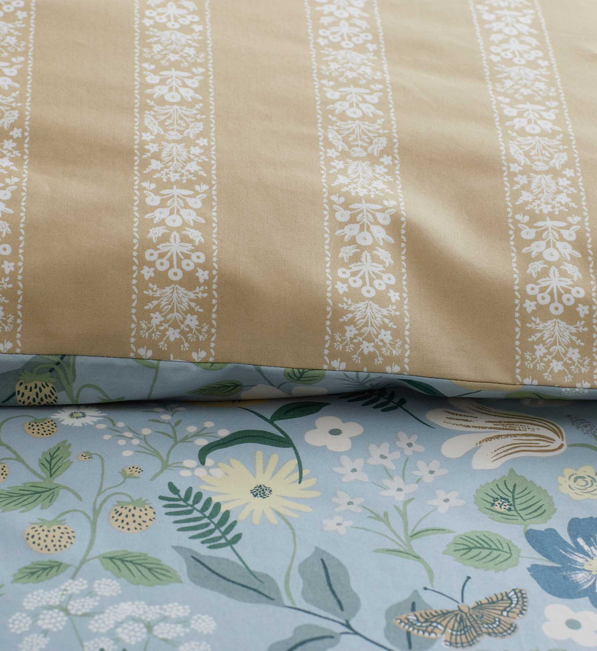 Percale Comforter - Strawberry Fields Slate