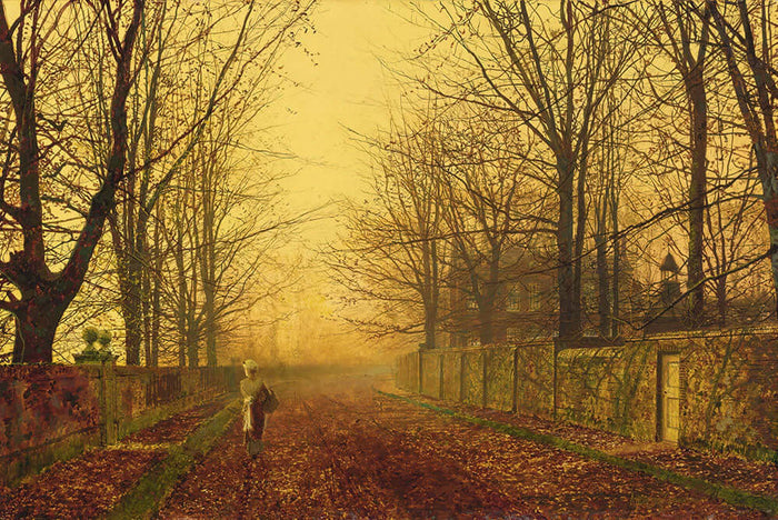 A Golden Idyll by John Atkinson Grimshaw - Art Print - Zapista