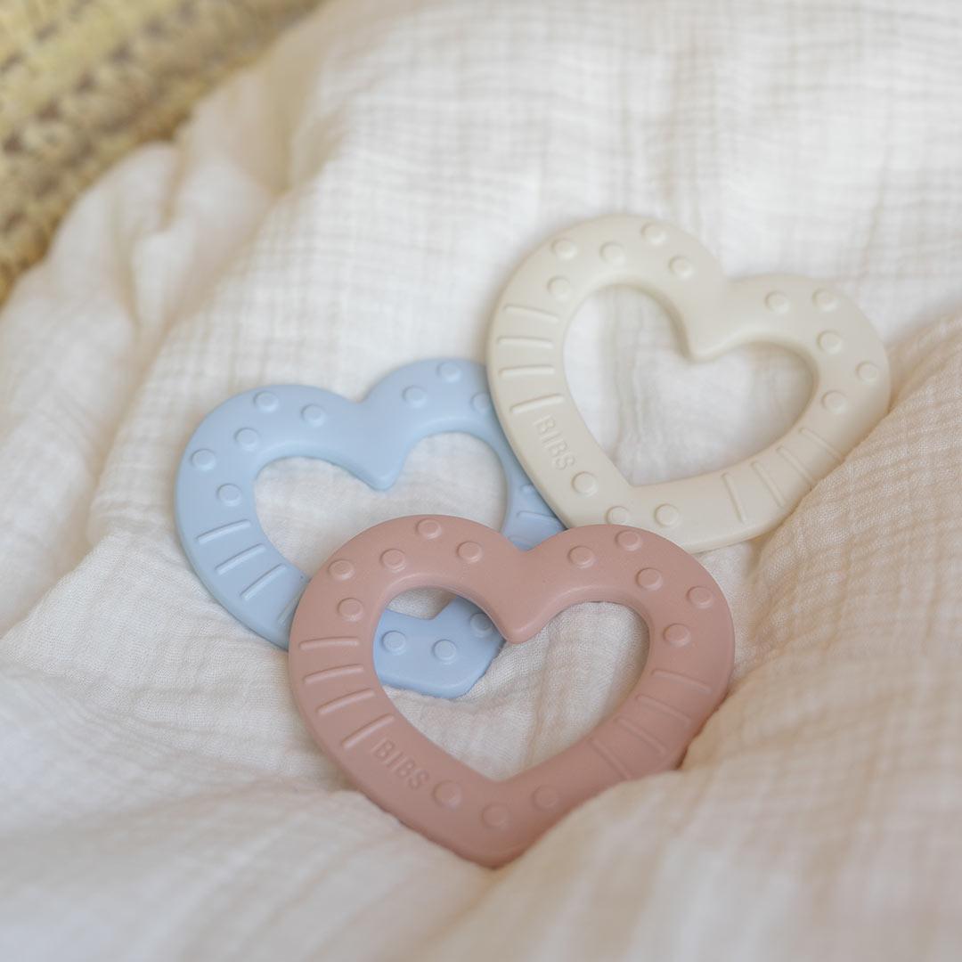 BIBS Baby Bitie - Heart - Ivory