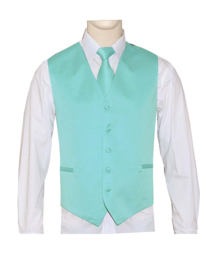 BQ Aqua Men's Satin Solid Vest-10DD