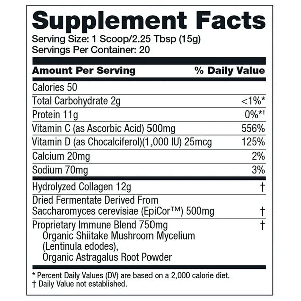 Bulletproof Immune Defense Collagen Protein 20serv