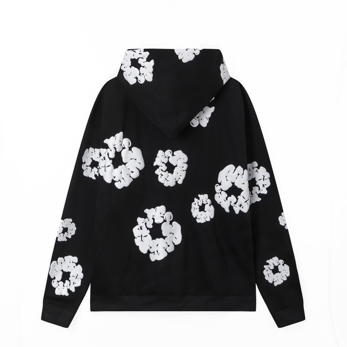 Denim Tears Cotton Wreath Hoodie "Black"