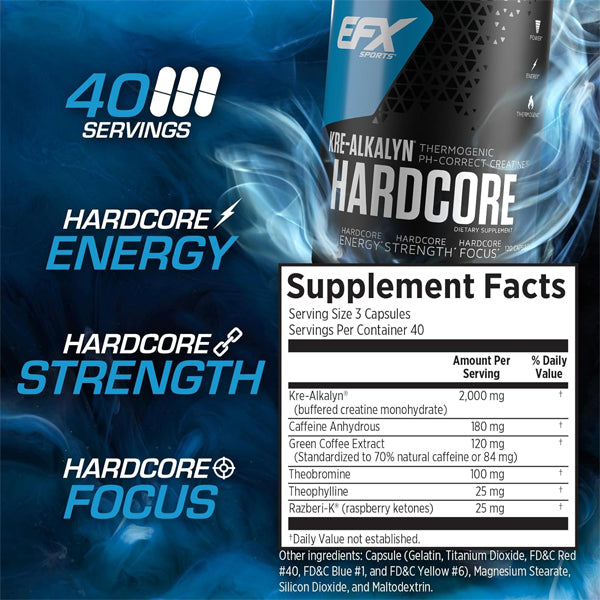 EFX Sports Kre-Alkalyn Harcore Capsules
