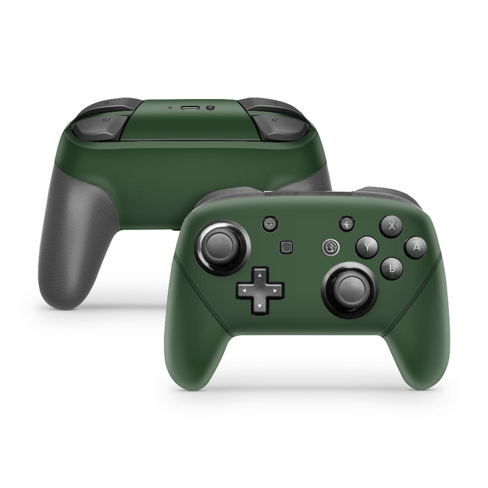 Forest Green Nintendo Switch Pro Controller Decal Skins