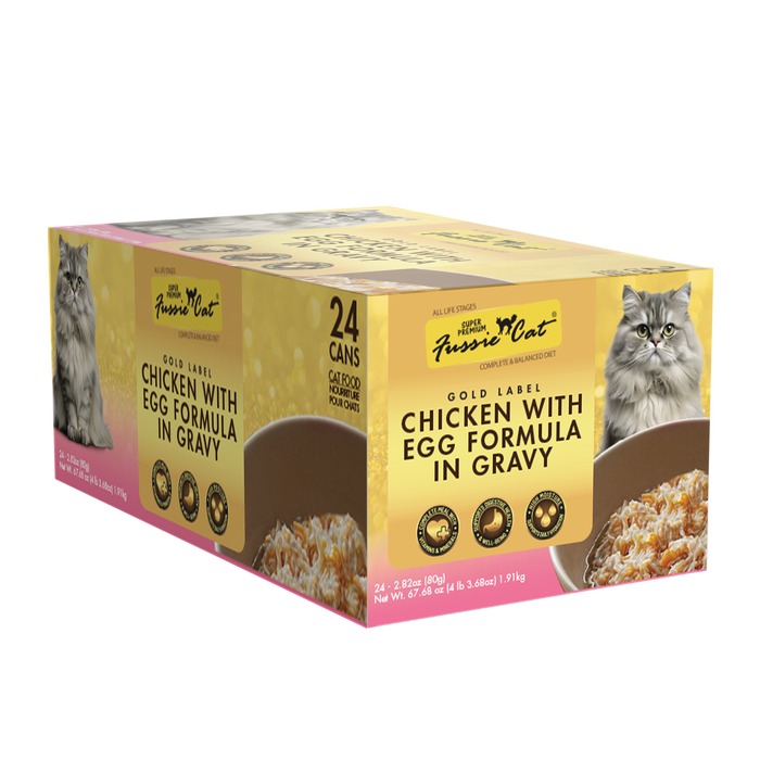 Fussie Cat Gold Super Premium Chicken & Egg Canned Cat Food