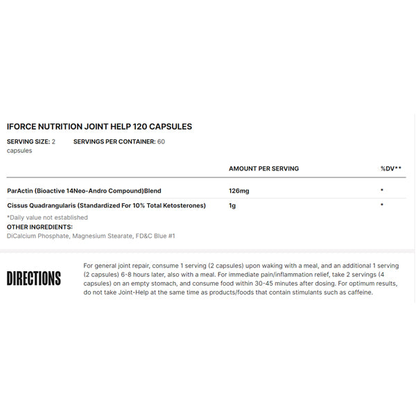 iForce Nutrition Joint Help Capsules
