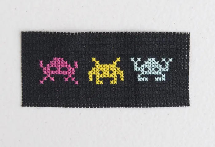 Invaders Mini Cross Stitch Kit In A Matchbox