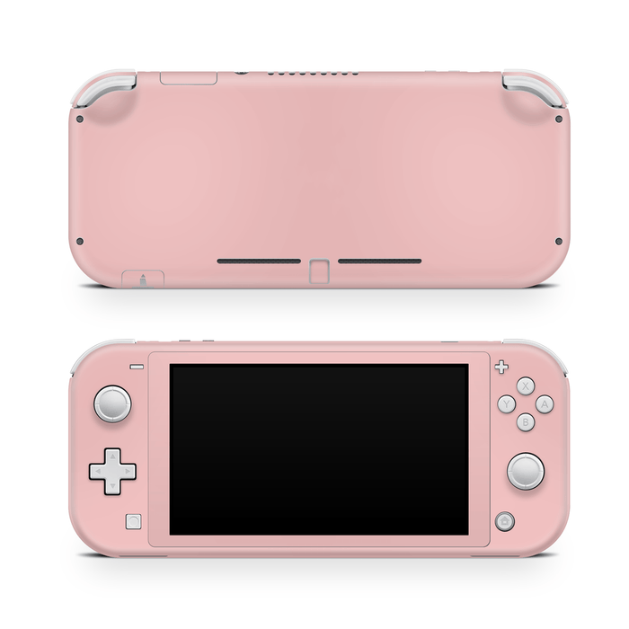 Mauve pink Nintendo Switch Lite skin with soft matte finish on premium vinyl