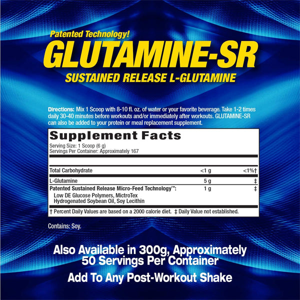 MHP Glutamine-SR Sustained Release 2.2lbs