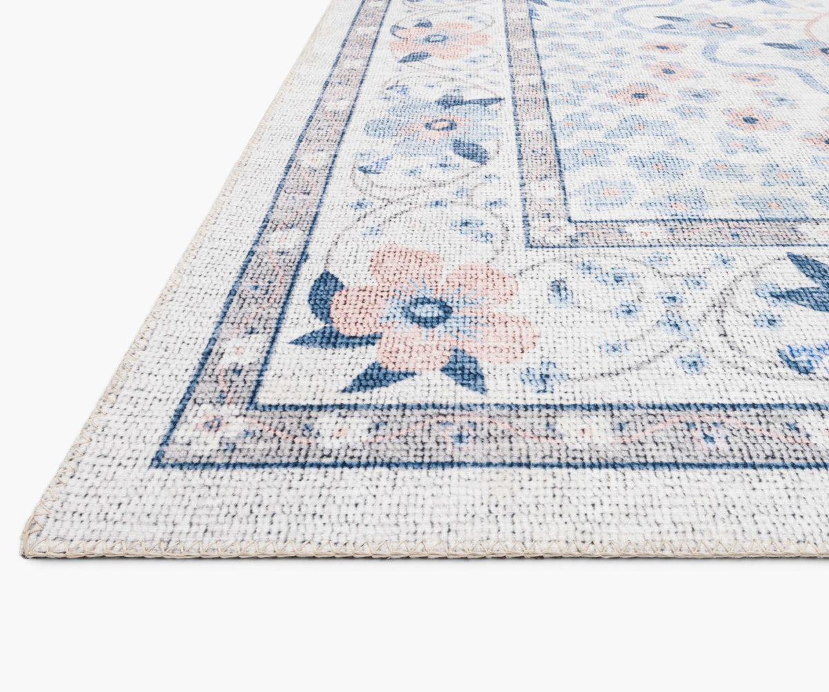 Palais Meadow Printed Rug - Snow