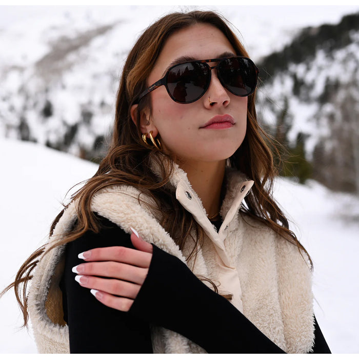 Shady Rays Aviator Crossover - Amber Tortoise Polarized Sunglasses