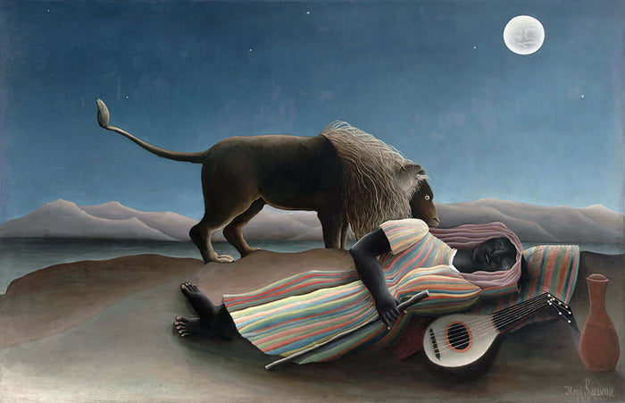 The Sleeping Gypsy by Henri Rousseau - Art Print - Zapista