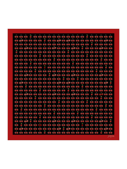 [Black Cherry] SilkSilky Scarf 001
