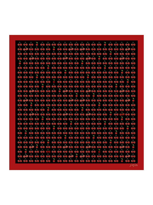 [Black Cherry] SilkSilky Scarf 001