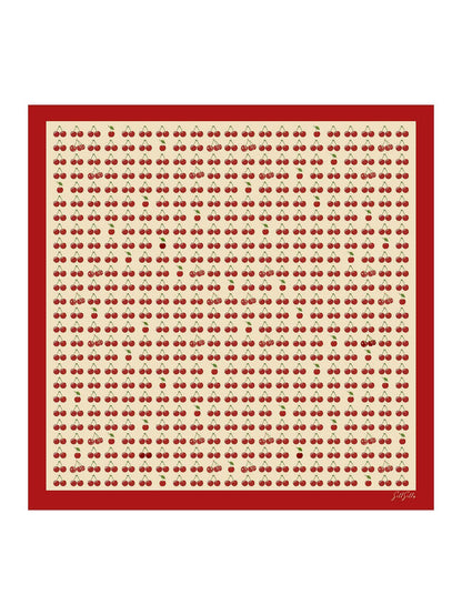 [Beige Cherry] SilkSilky Scarf 001
