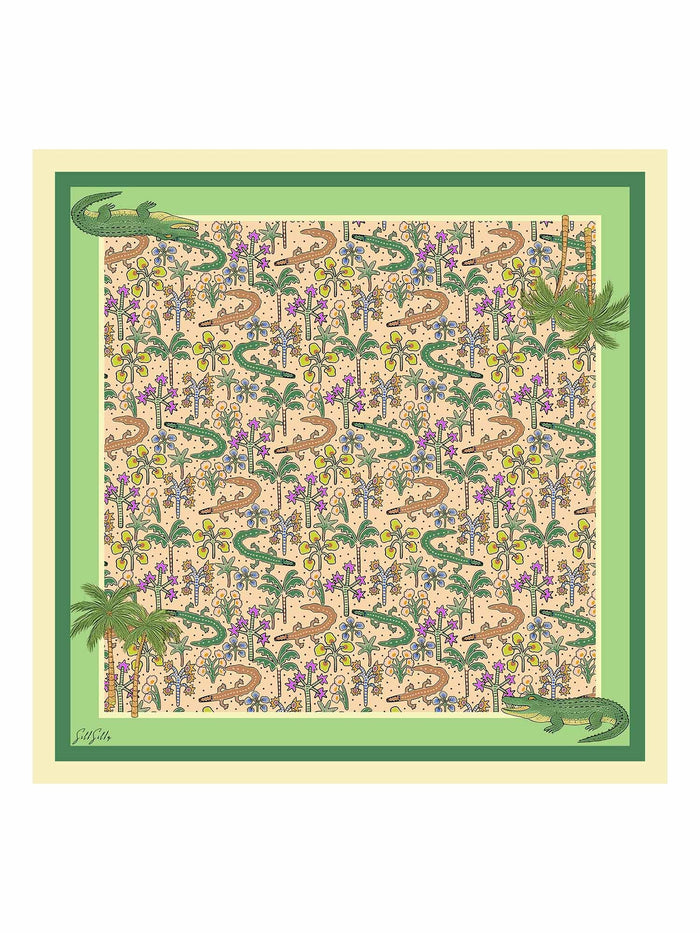 [Sand Crocodile] SilkSilky Scarf 001