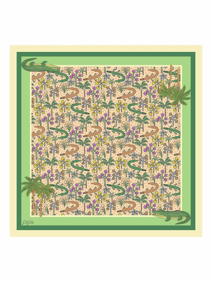 [Sand Crocodile] SilkSilky Scarf 001
