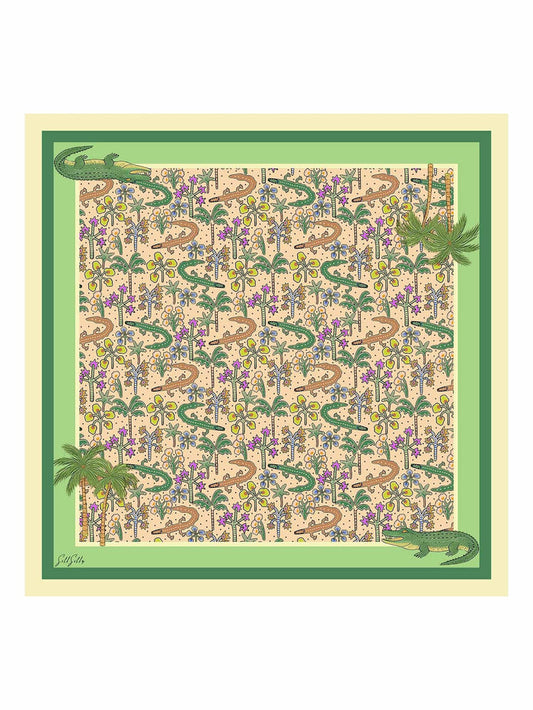 [Sand Crocodile] SilkSilky Scarf 001