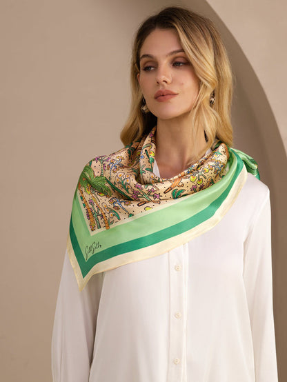 [Sand Crocodile] SilkSilky Scarf 003