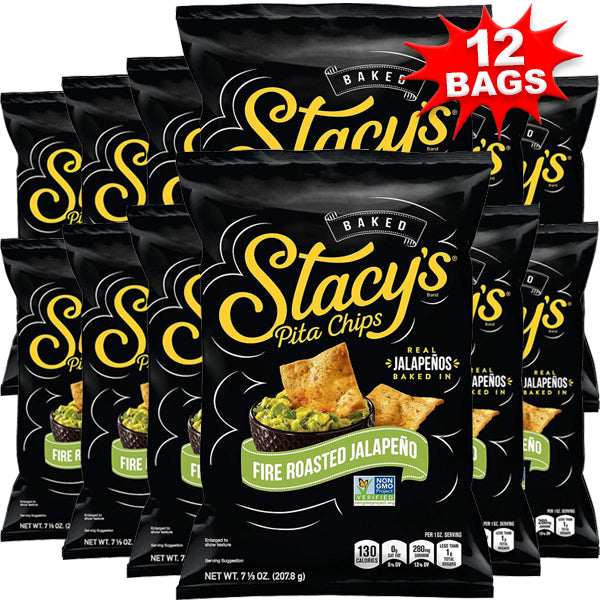 12 x 7.3oz Stacy's Baked Pita Chips