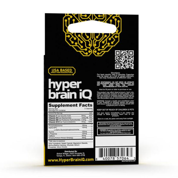 12 x 8ct Hyper Brain IQ Focus Capsules