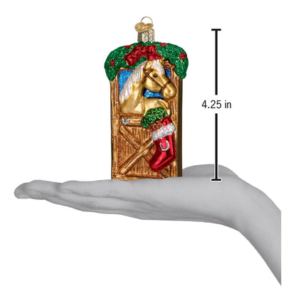 Horse In Stall Ornament