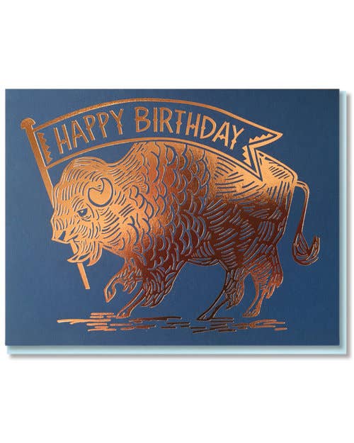 Buffalo Birthday  Card
