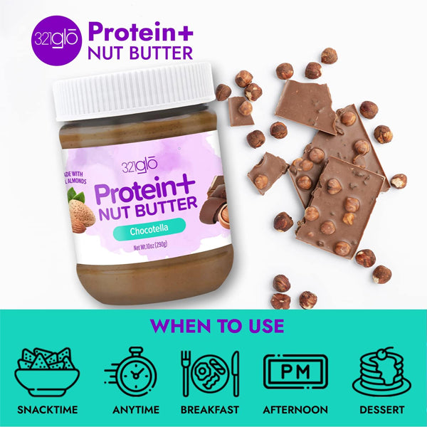 321glo Protein+ Nut Butter 10oz