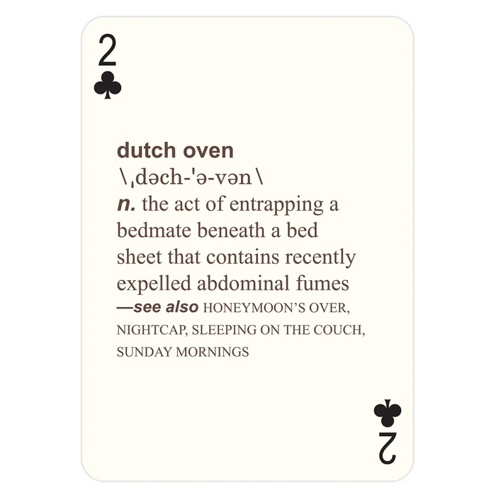 52 Farts Playing Cards Deck