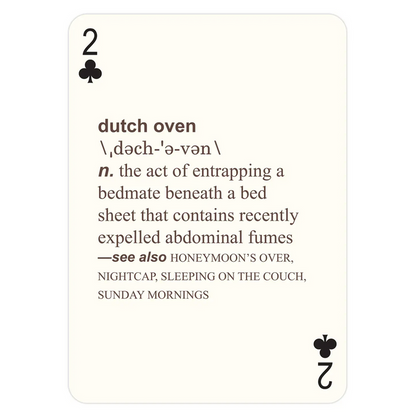 52 Farts Playing Cards Deck