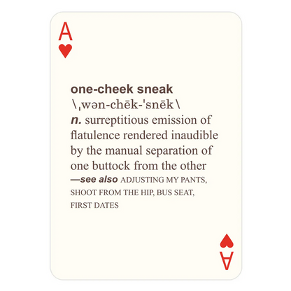 52 Farts Playing Cards Deck