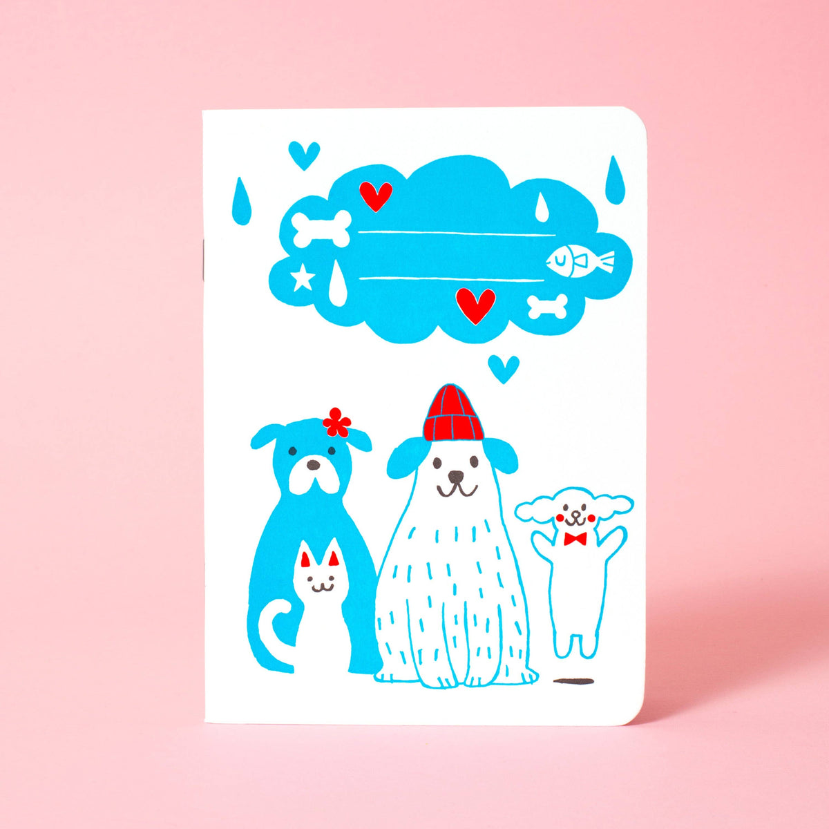 B6 Softcover Blank Notebook - Dog Squad