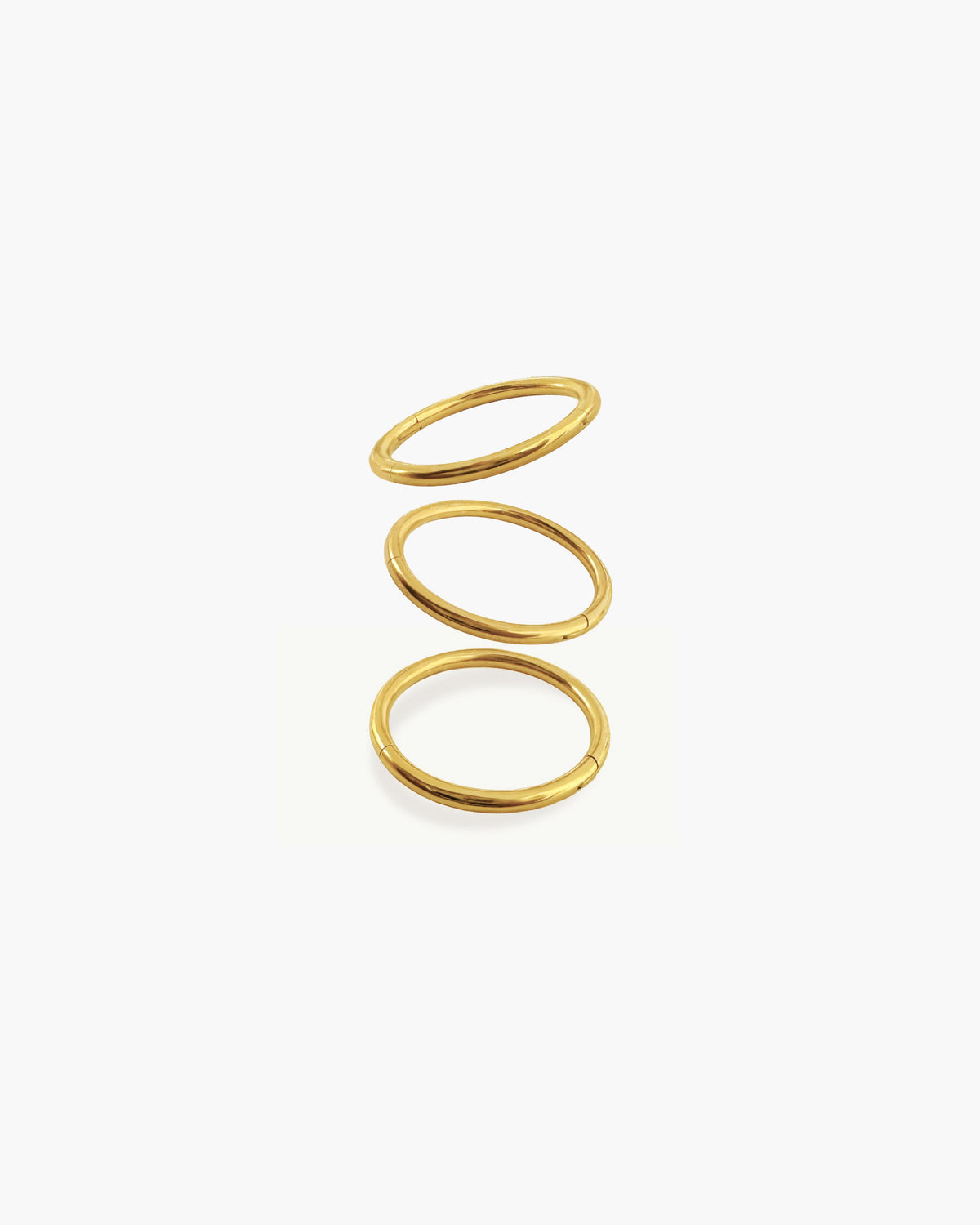 Single Mini Hoop Helix Earring in Gold