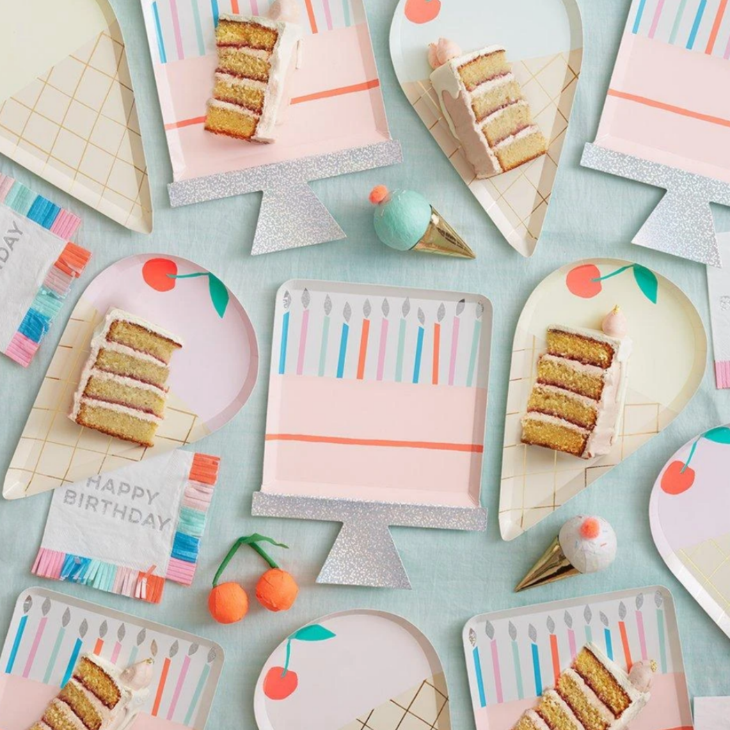 Birthday Cake Plates