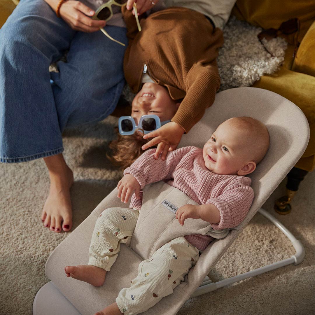 BabyBjorn Bouncer Bliss Woven Melange - Light Beige