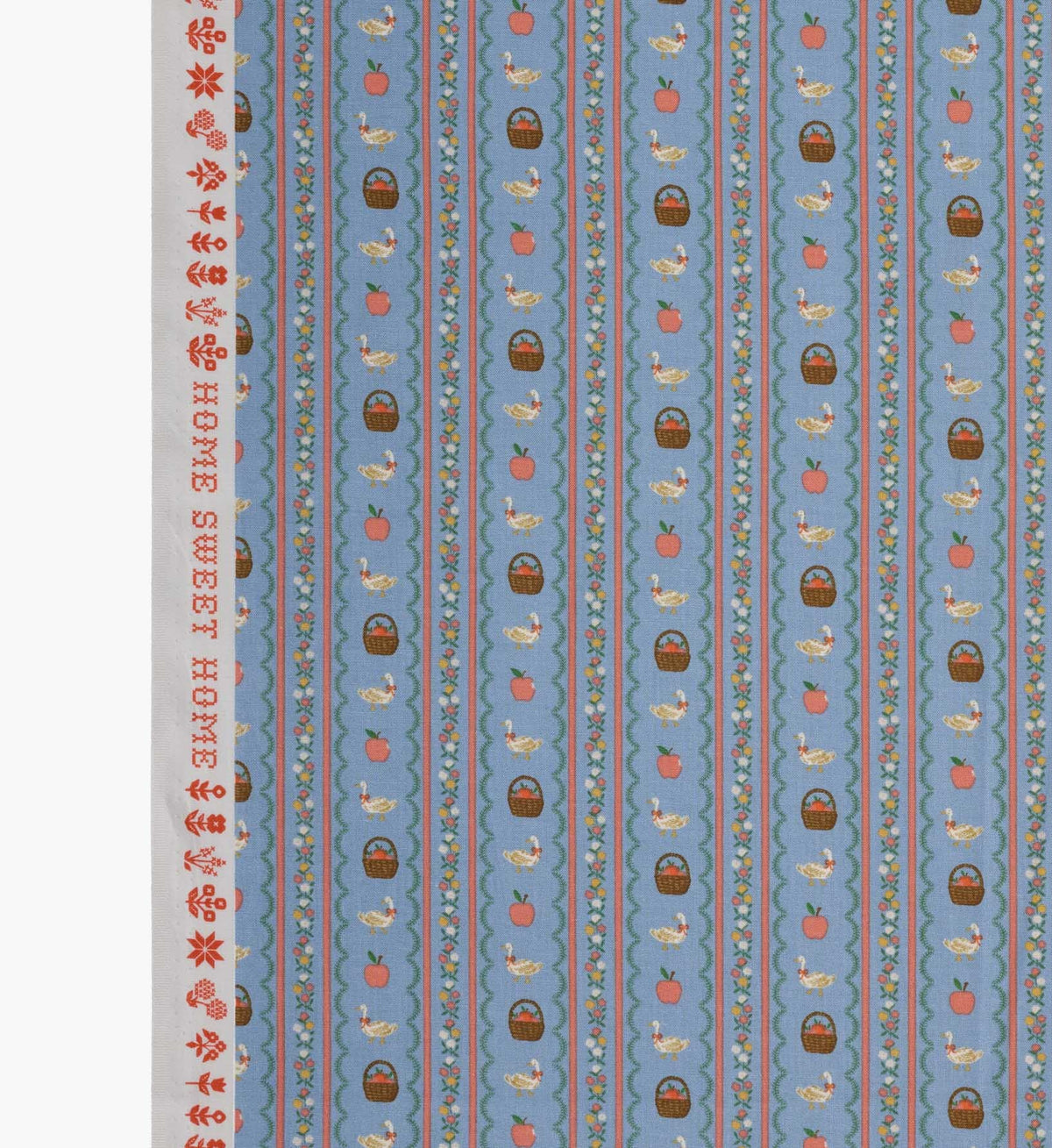 Farmhouse Stripe Cotton Fabric - Slate