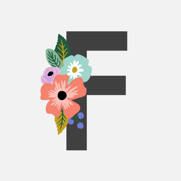 Monogram Personalized Stationery - F