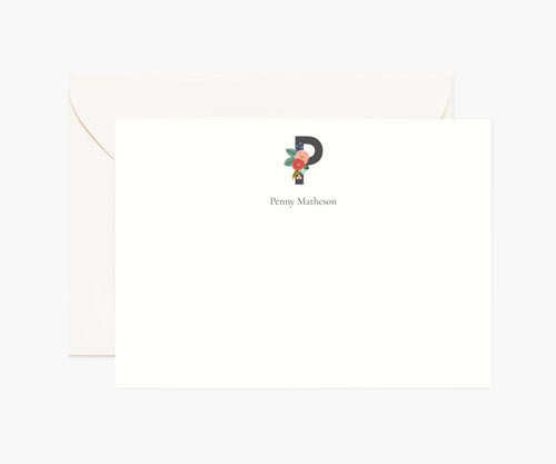 Monogram Personalized Stationery - P