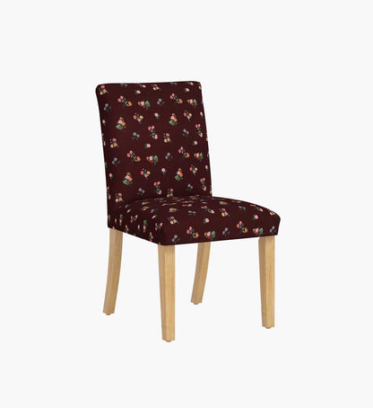 Lorraine Dining Chair - Ditsy Dahlia Burgundy