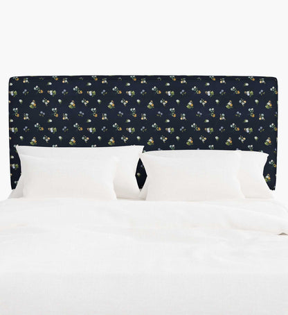 Elly Headboard - Ditsy Dahlia Navy