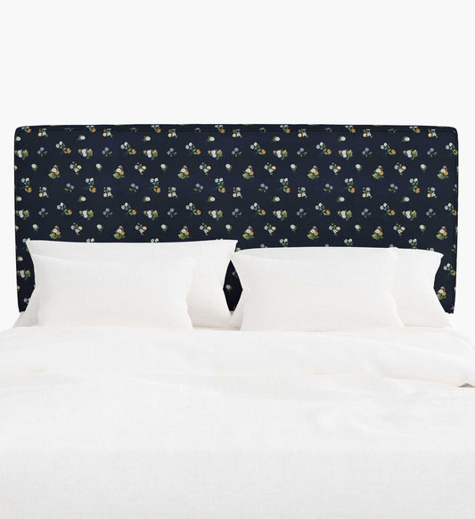 Elly Headboard - Ditsy Dahlia Navy