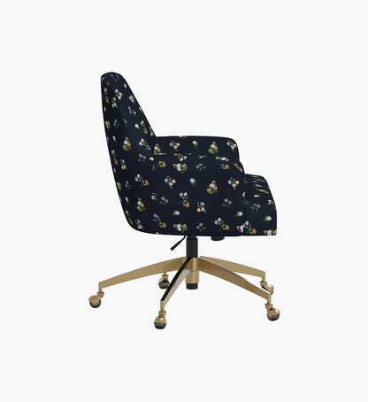 Cambridge Desk Chair - Ditsy Dahlia Navy