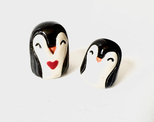 K Dub Art- Ceramic Penguins
