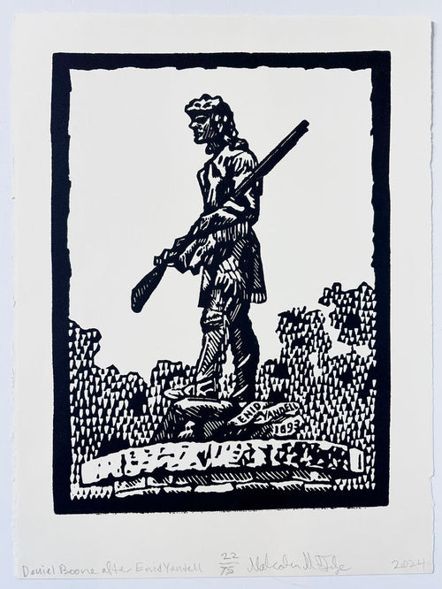Malcolm Fife- Daniel Boone Statue Print