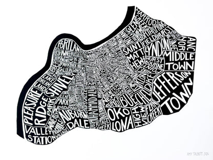 Amy Talbott - Louisville Map Prints