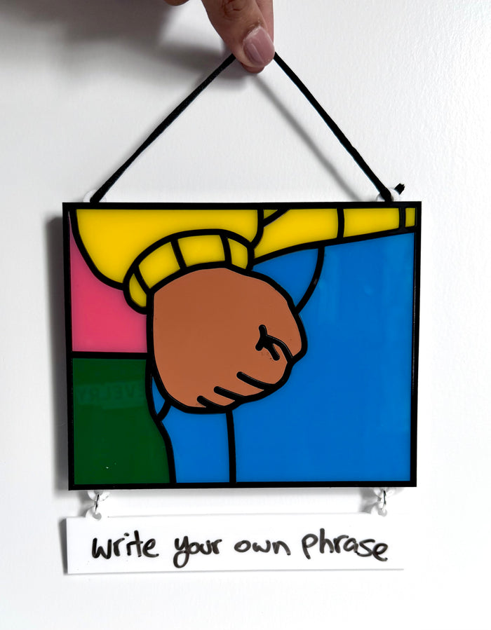 Awesome by Jenna - Arthur Fist Acrylic Art