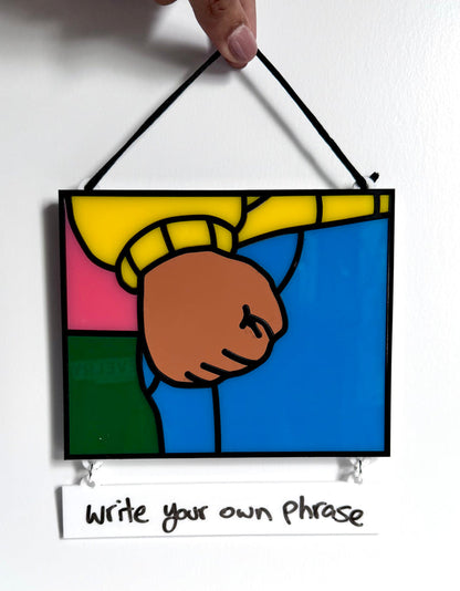 Awesome by Jenna - Arthur Fist Acrylic Art