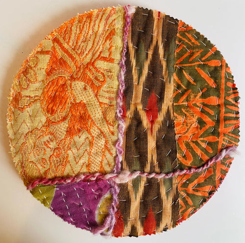 Mojo Quilts and More - Large Round Fiber Art Pieces