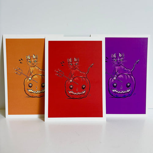 Rachel René - Devil Kitty Print